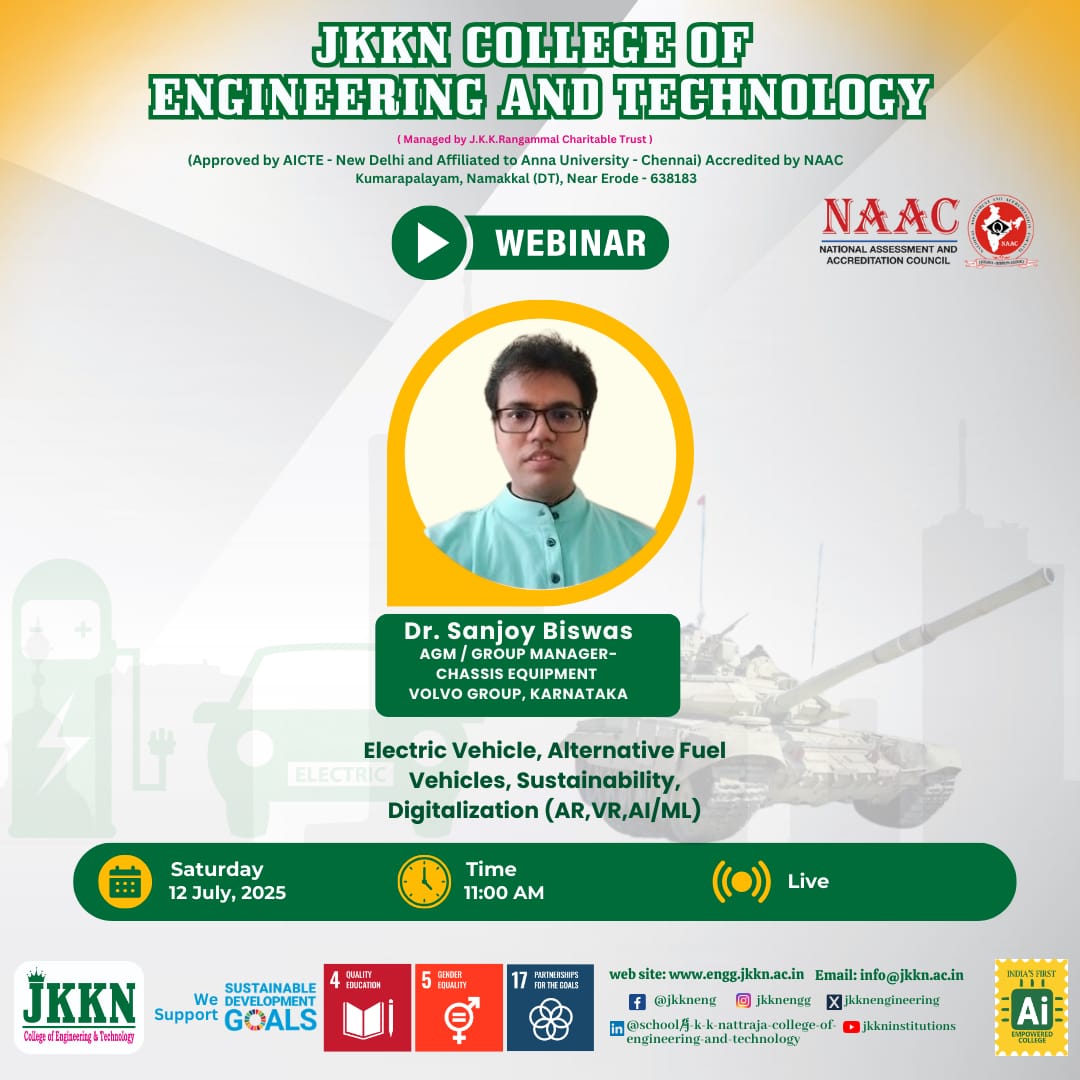 Webinar @ JKKN College of Engineering & Technology.